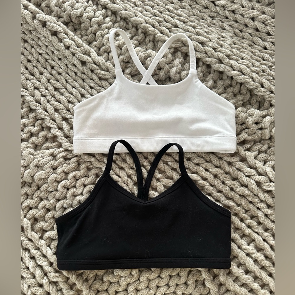 Athleta Girls sports bra’s (2) size S/7